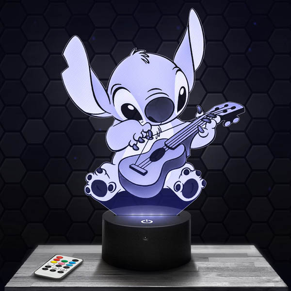 Lámpara LED 3D Stitch Guitarra - PictyourLamp