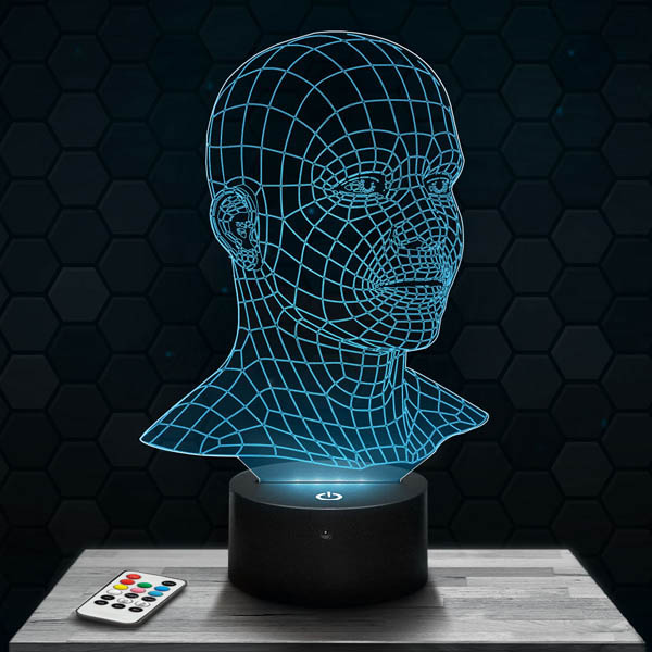 Face 3D
  LED Lamp with a base of your choice!