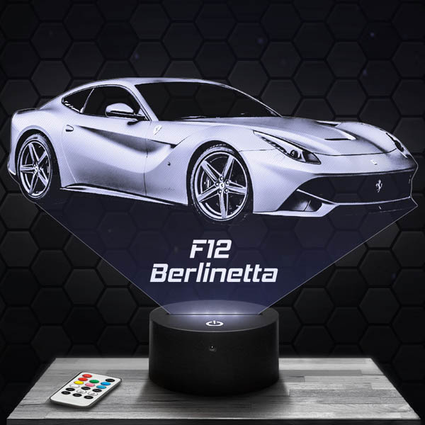 3D LED Lampe Auto Ferrari F12 Berlinetta - PictyourLamp
