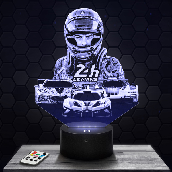 24h du
  Mans 3D LED lamp