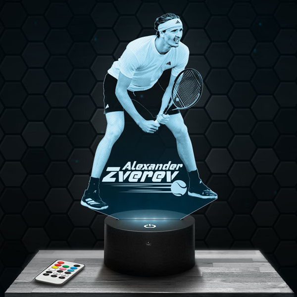 Alexander
  Zverev 3D LED lamp