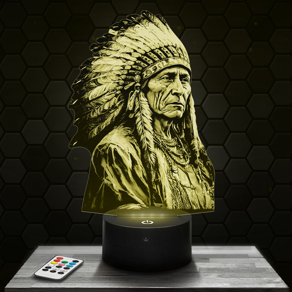Realistic
  Amerindian 3D LED lamp