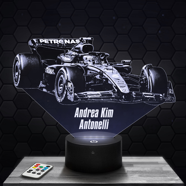 Andrea
  Kimi Antonelli F1 Mercedes 3D LED lamp