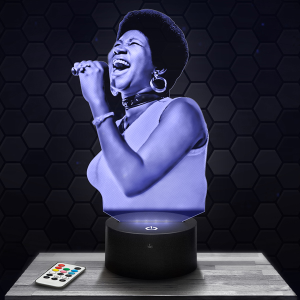 Aretha
  Franklin 3D LED lamp