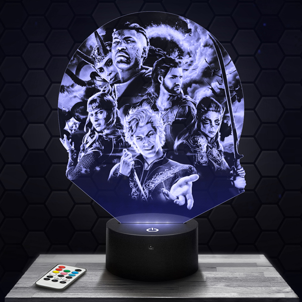 Baldur’s
  Gate 3 3D LED lamp