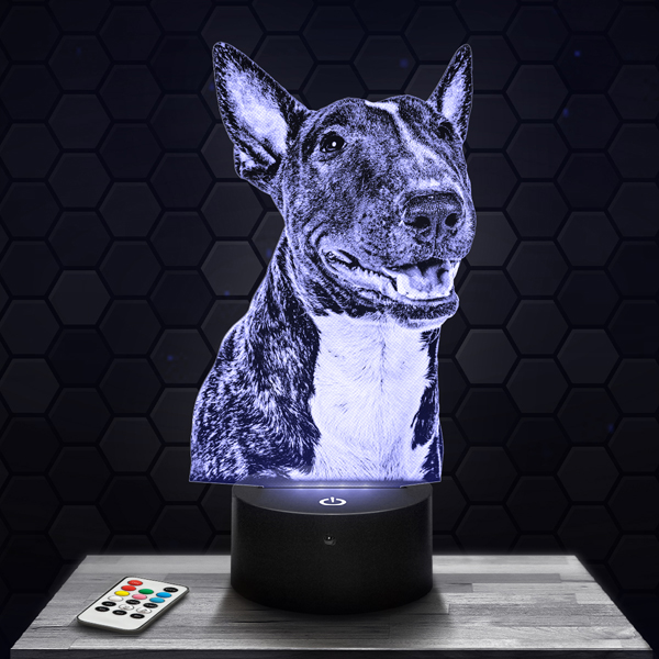 Bull
  Terrier 3D LED lamp