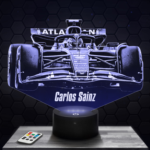 Carlos
  Sainz Williams 3D LED lamp