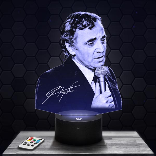 Charles
  Aznavour 3D LED Lamp