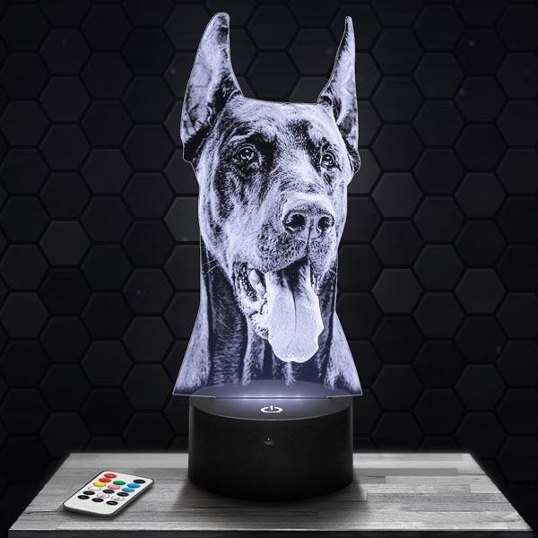 Dobermann
  Dog 3D LED Lamp