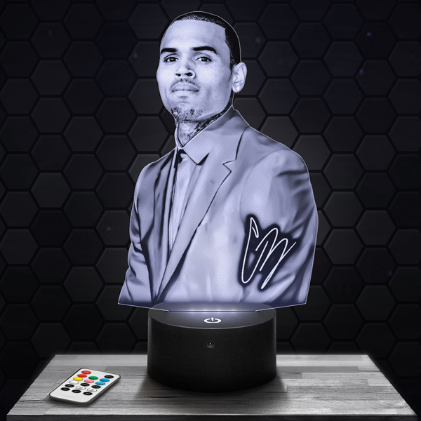 Chris
  Brown 3D LED lamp