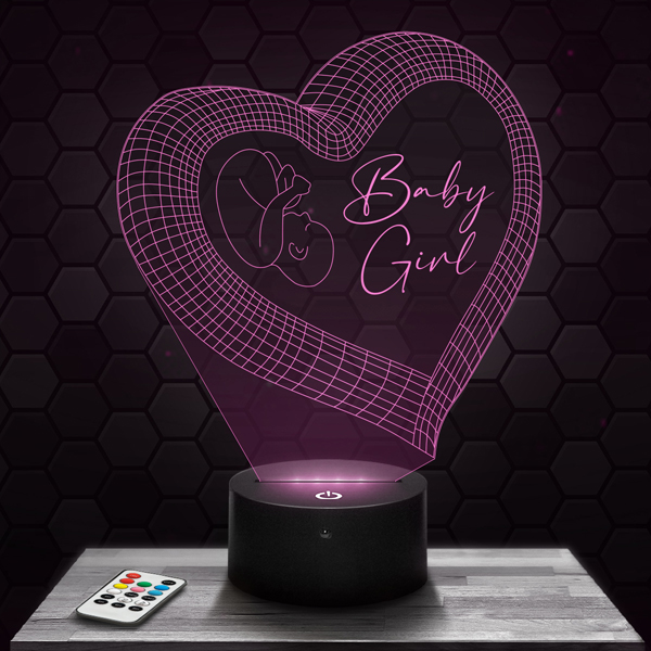 Heart Baby
  Girl 3D LED lamp