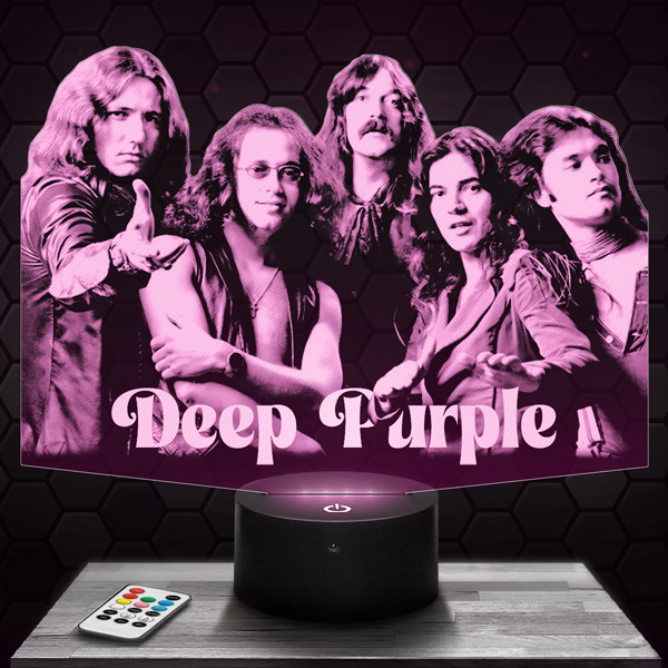 Deep
  Purple 3D LED lamp