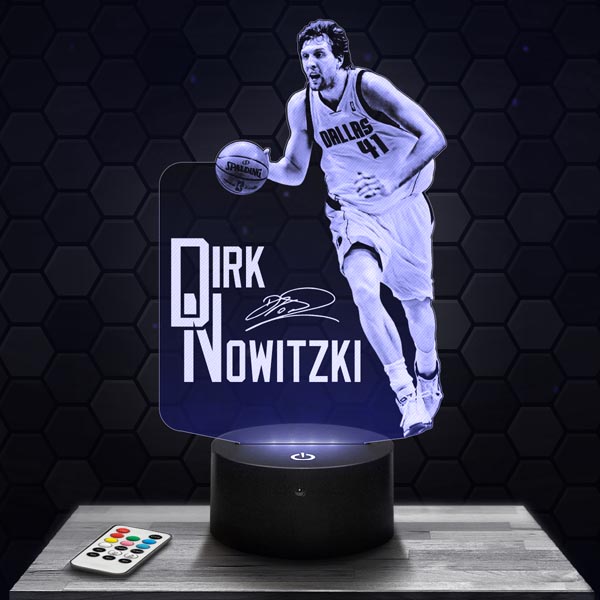 Dirk
  Nowitzki 3D LED Lamp