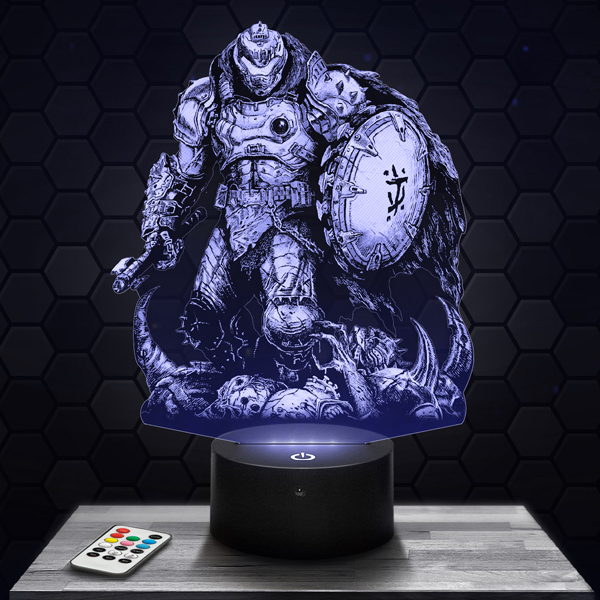 Doom: The
  dark ages 3D LED lamp