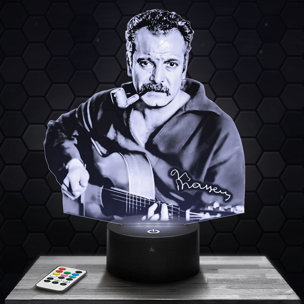 Georges
  Brassens 3D LED lamp