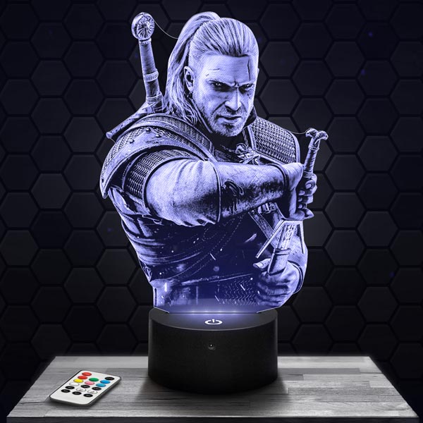 The
  Witcher Geralt 3D LED Lamp