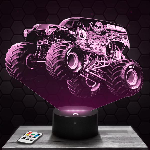 Grave
  Digger Monster Truck 3D LED Lamp
