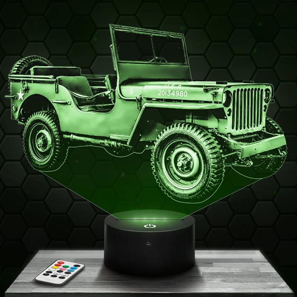 Jeep from
  the Second World War 3D LED Lamp
