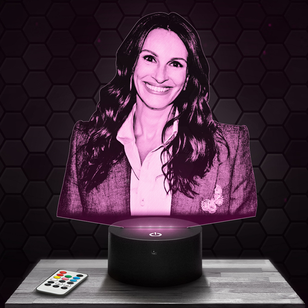 Julia
  Roberts 3D LED lamp