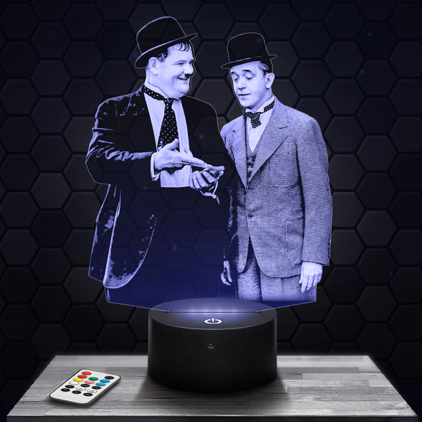 Laurel And
  Hardy 3D LED lamp