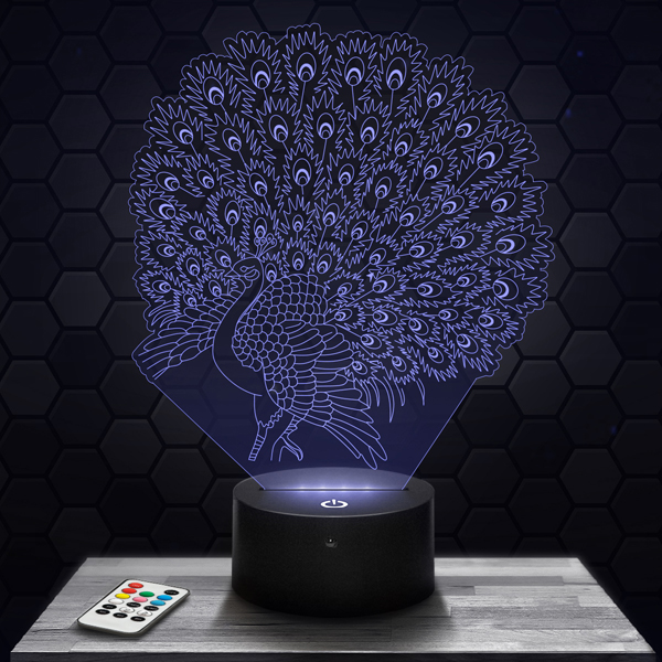 Peacock 3D
  LED lamp
