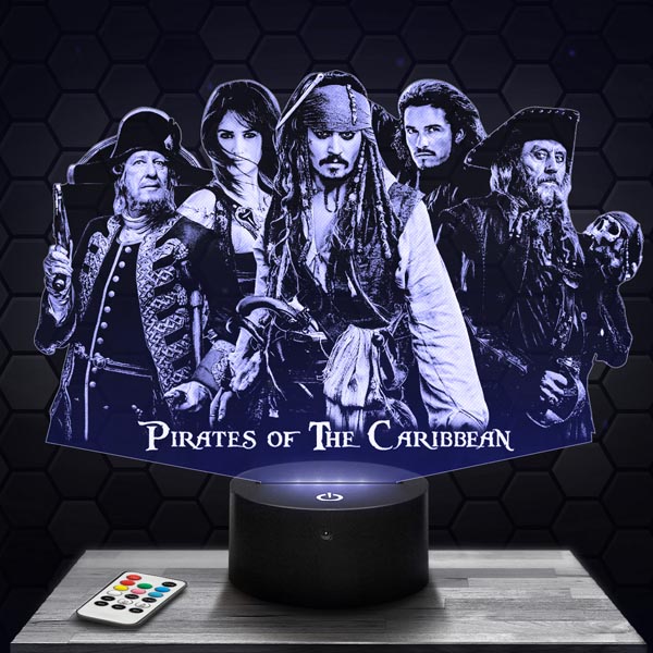 Pirates of
  the Caribbean 3D LED Lamp