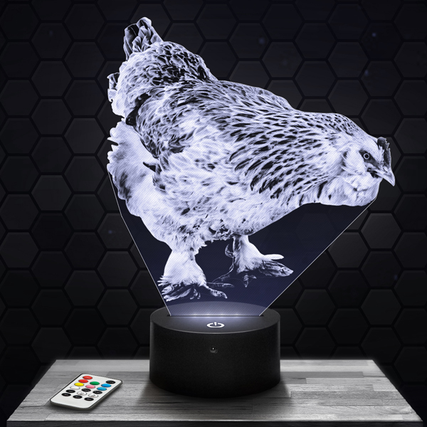 Faverolles
  Chicken Breed 3D LED lamp