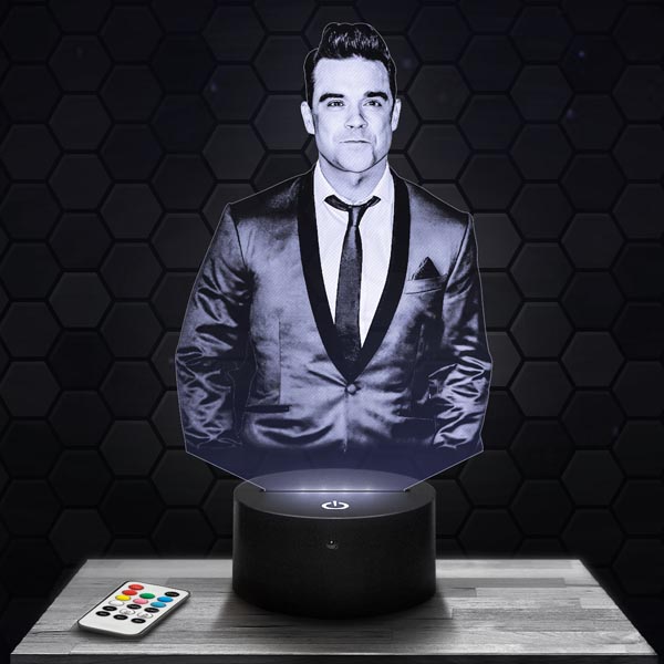 Robbie
  Williams 3D LED Lamp