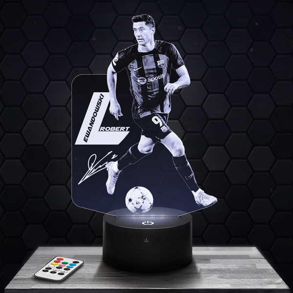 Robert
  Lewandowski FC Barcelona 3D LED lamp