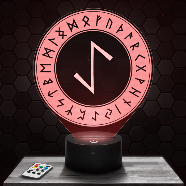 Eihwaz
  Rune 3D LED lamp