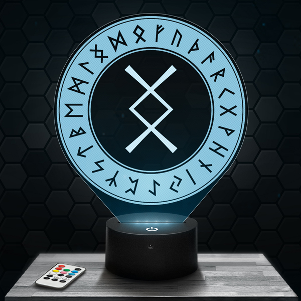 Inguz Rune
  3D LED lamp