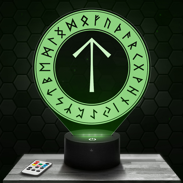 Teiwaz
  Rune 3D LED lamp