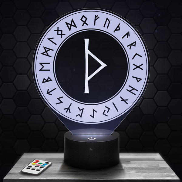 Thurisaz
  Rune 3D LED lamp