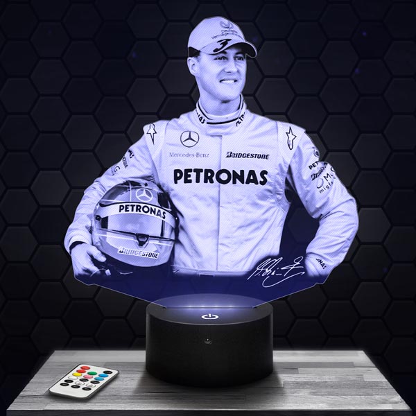 Michael
  Schumacher 3D LED Lamp