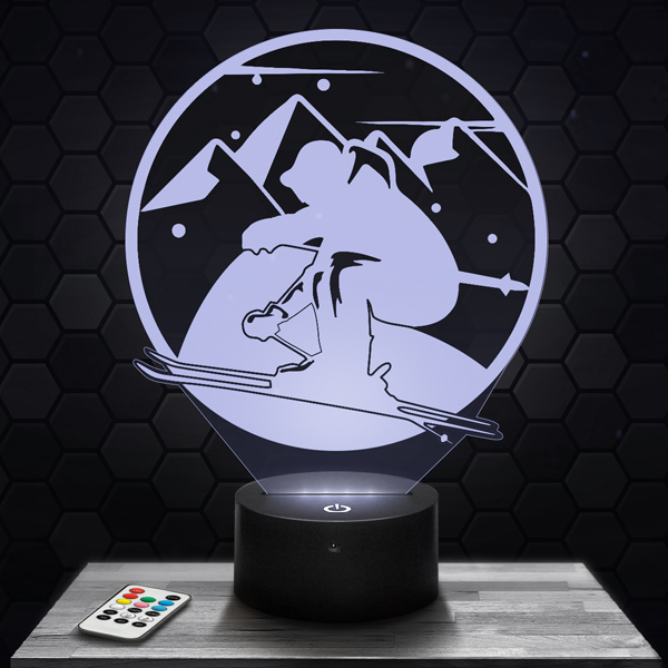 Alpine
  Skiing 3D LED lamp