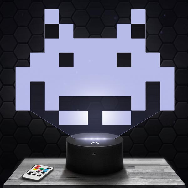 Space
  Invaders 3D LED Lamp