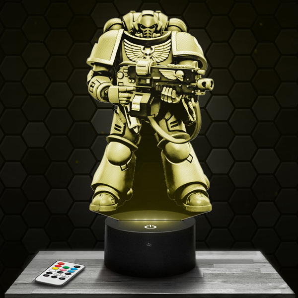 Space
  Marine Warhammer 3D LED lamp