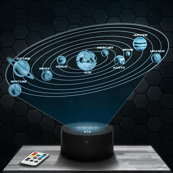 Solar
  System 3D LED Lamp