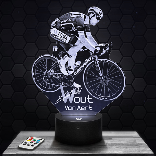 Wout Van
  Aert Visma Lease A Bike 3D LED lamp